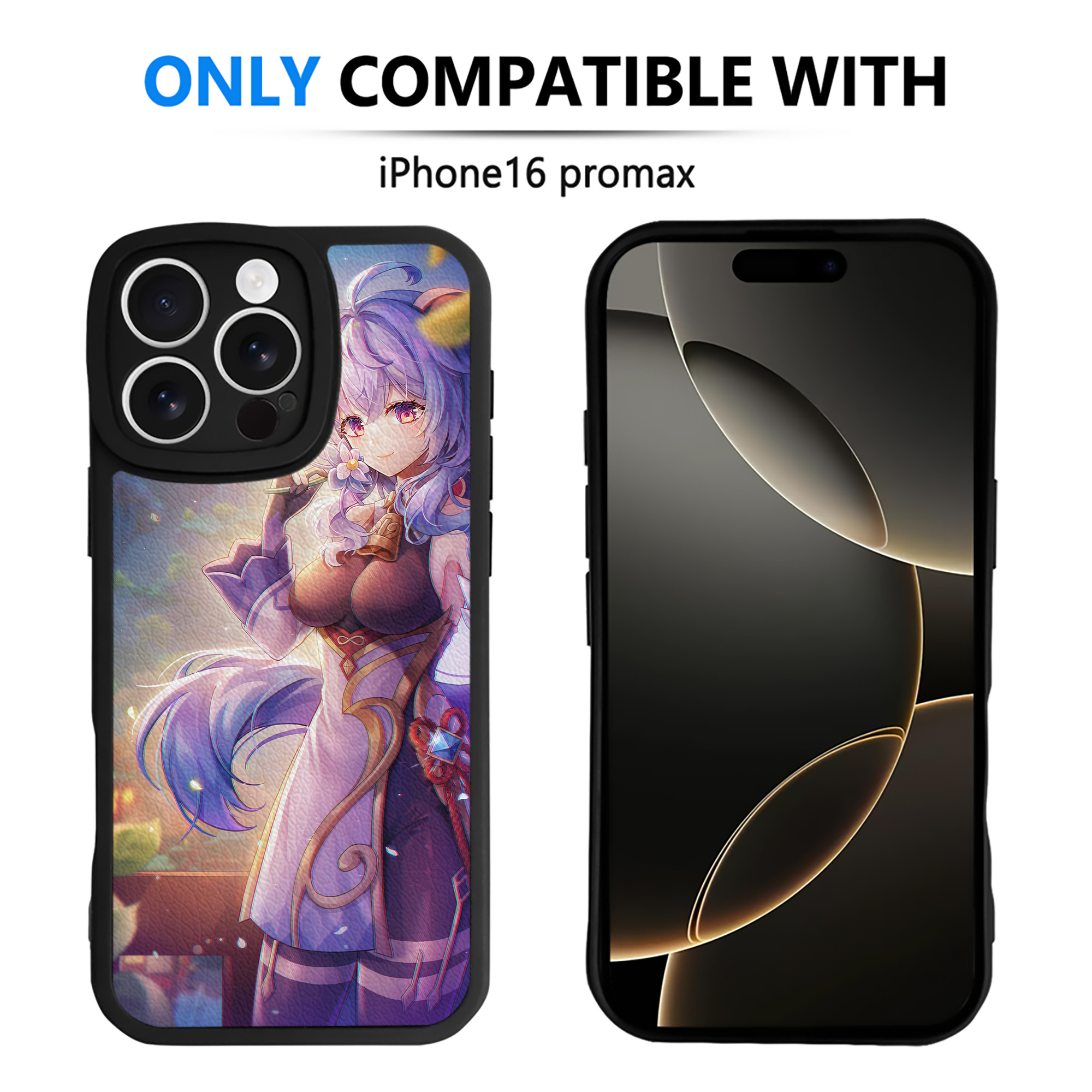 げんし神 genshin 【iPhone 16シリーズ対応】シリコンスマホケース（レザー調） 材質：シリコン